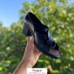 خرید و قیمت کفش طبی زنانه چرم طرح گیسو مشکی کد MH861 از حجره