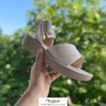 خرید و قیمت صندل اسپرت چرم طرح بتی کرم کد MH862 از حجره