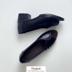 خرید و قیمت کفش طبی زنانه چرم شش پر مشکی کد MH863 از حجره