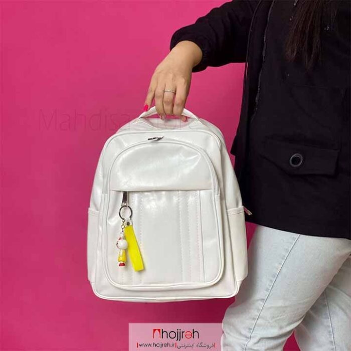 خرید و قیمت کوله پشتی دخترانه چرم مشکی کد MH873 از حجره