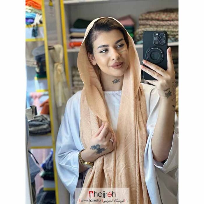 خرید و قیمت شال پفکی چهار فصل پنککی کد KM10 از حجره