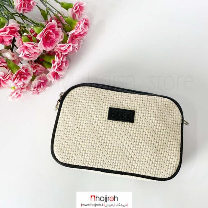 خرید و قیمت کیف یک طرفه پارچه ای کنفی دور مشکی کد MH886 از حجره