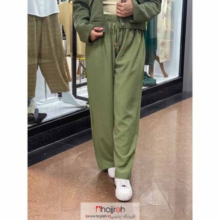 خرید و قیمت شلوار دخترانه تیفانی سبز زیتونی کد PB37 از حجره