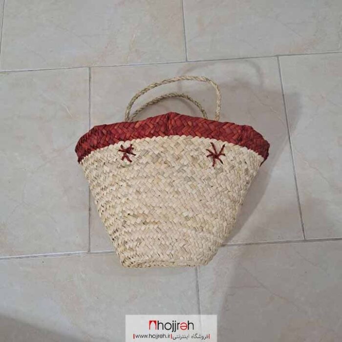 خرید و قیمت ساک حصیری بچگانه دور چین رنگی سایز متوسط کد SNV71 از حجره