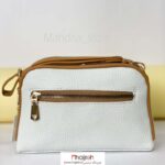 خرید و قیمت کیف یک طرفه چرم سفید کد MH917 از حجره