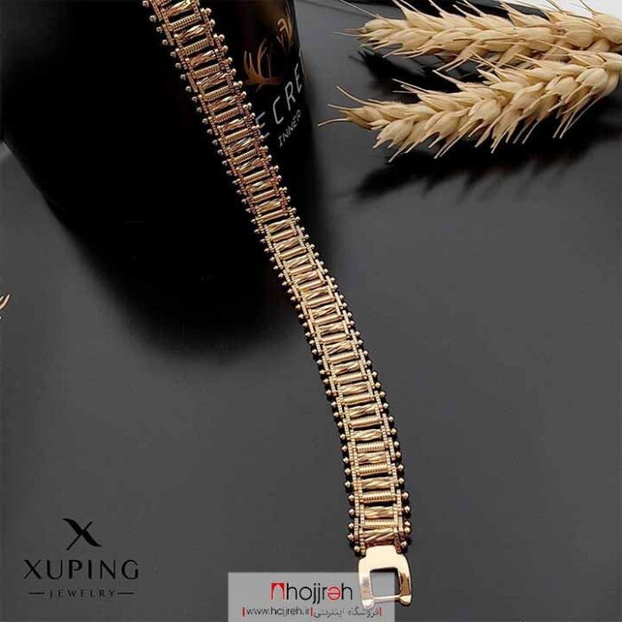 خرید و قیمت دستبند نردبانی برند ژوپینگ XUPING آبکاری طلا کد D643 از حجره