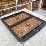 قیمت و خرید تخته نرد چرمی کف چوبی از حجره
