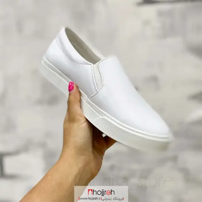 خرید و قیمت ونس اسپرت چرم سفید کد MH913 از حجره
