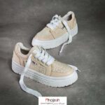 خرید و قیمت کتانی دخترانه اسپرت طرح فندی زارا ZARA کرم کد MH927 از حجره