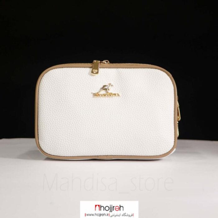 خرید و قیمت کیف یک طرفه چرم سفید کد MH940 از حجره