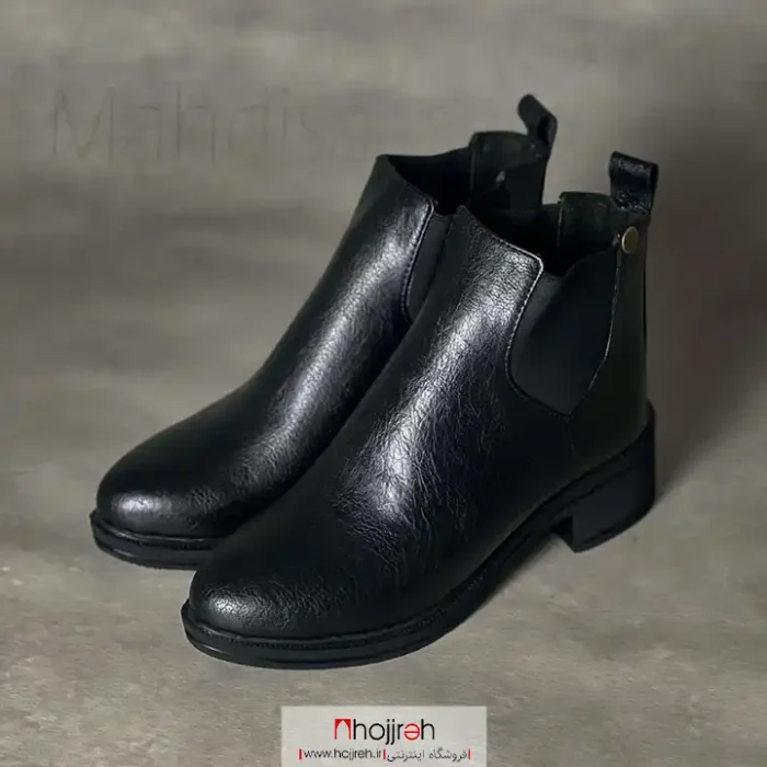 خرید و قیمت نیم بوت طبی دو طرف کشی مشکی کد MH1004 از حجره