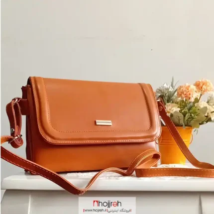 قیمت و خرید کیف چرم زنانه یک طرفه عسلی کد HK152 از حجره