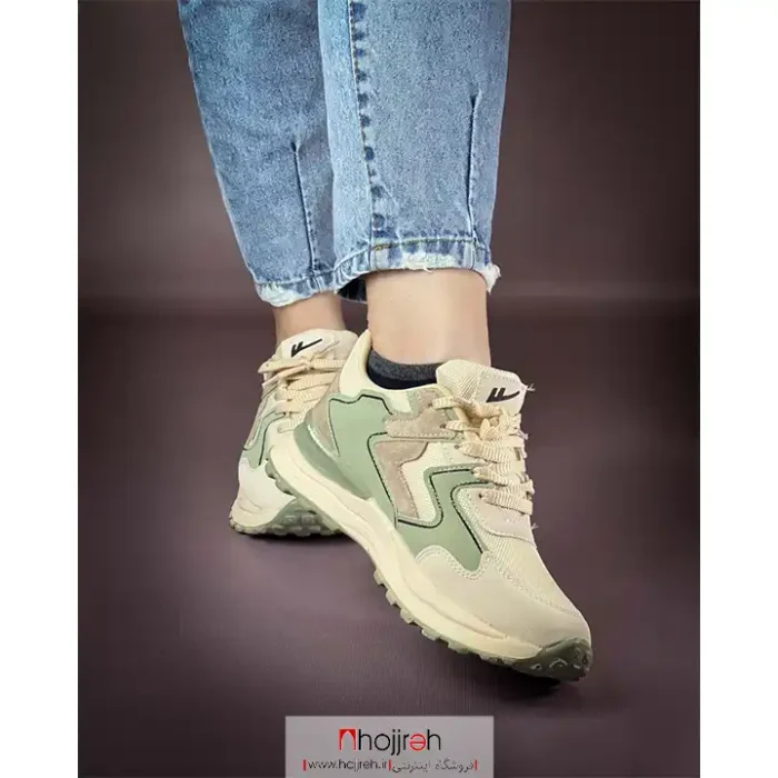 قیمت و خرید کتانی زنانه طرح یواریو کرم سبز کد MH1020 از حجره
