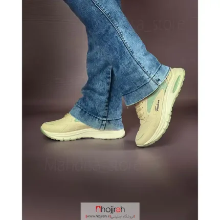 قیمت و خرید کتانی زنانه طرح ویگو کرم سبز کد MH1022 از حجره