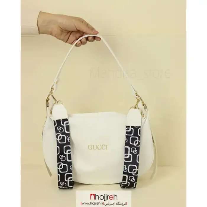 خرید و قیمت کیف رودوشی طرح گوچی GUCCI سفید کد MH1025 از حجره
