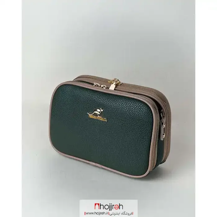 خرید و قیمت کیف یک طرفه چرم سبز یشمی کد MH1028 از حجره