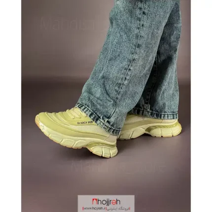 خرید و قیمت کتانی اسپرت طرح فشیون کرم کد MH1031 از حجره