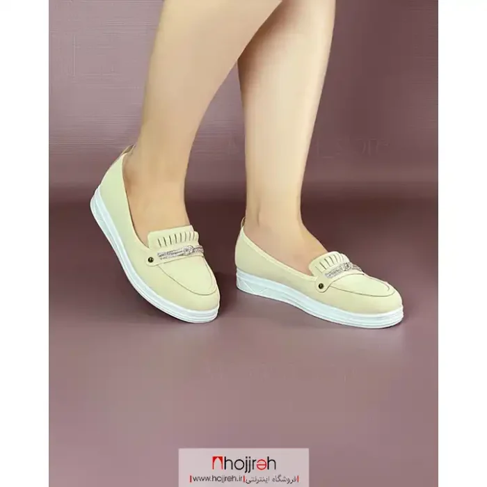 خرید و قیمت کالج اسپرت شاینی کرم کد MH1033 از حجره
