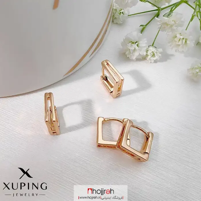 قیمت و خرید گوشواره برند ژوپینگ XUping آبکاری طلا کد D764 از حجره