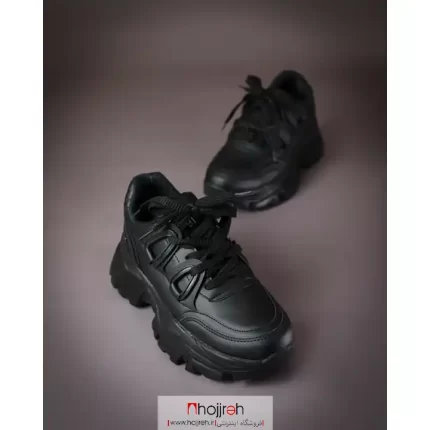 قیمت و خرید کتانی لژدار بندی دخترانه مشکی کد MH1042 از حجره