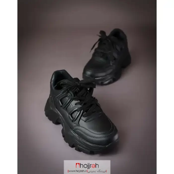 قیمت و خرید کتانی لژدار بندی دخترانه مشکی کد MH1042 از حجره