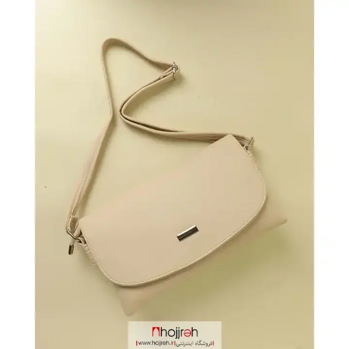 قیمت و خرید کیف یک طرفه چرم کرم روشن کد MH1048 از حجره