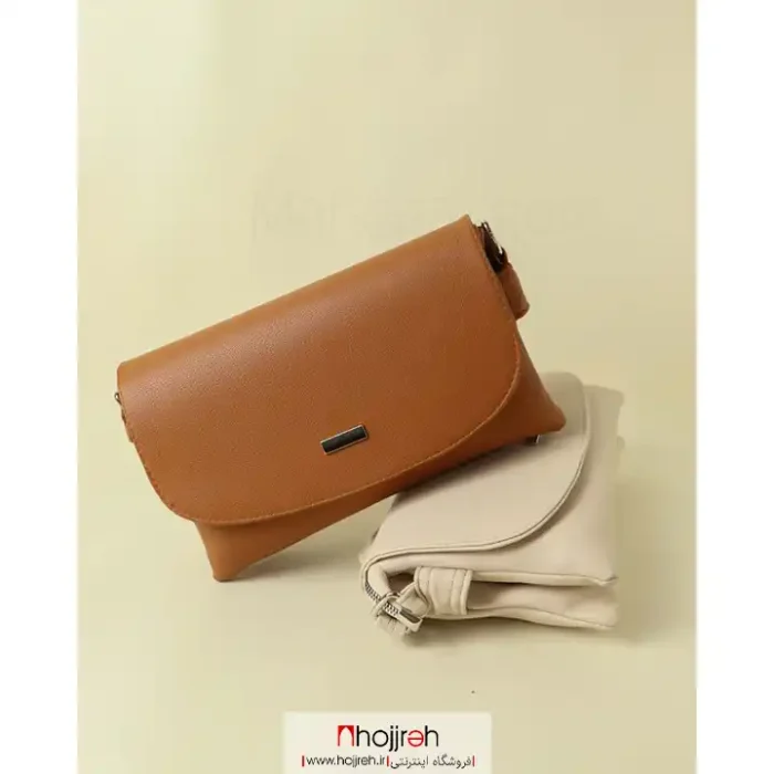 قیمت و خرید کیف یک طرفه چرم عسلی کد MH1048 از حجره