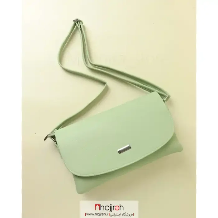 قیمت و خرید کیف یک طرفه چرم سبز پسته ای کد MH1048 از حجره