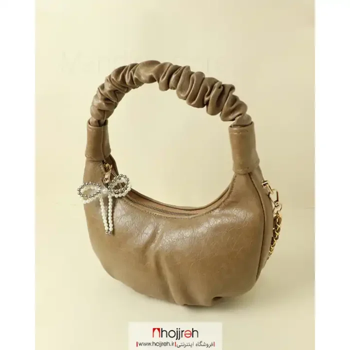 قیمت و خرید کیف چرم دخترانه نسکافه ای کد MH1099 از حجره
