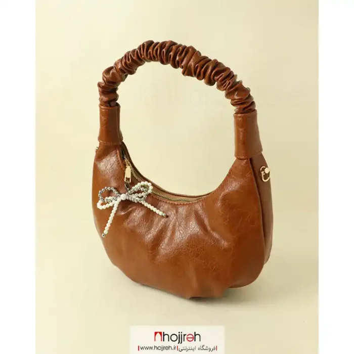 قیمت و خرید کیف چرم دخترانه عسلی کد MH1099 از حجره